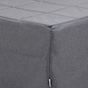 Pouf letto singolo pieghevole Vega tessuto colore grigio