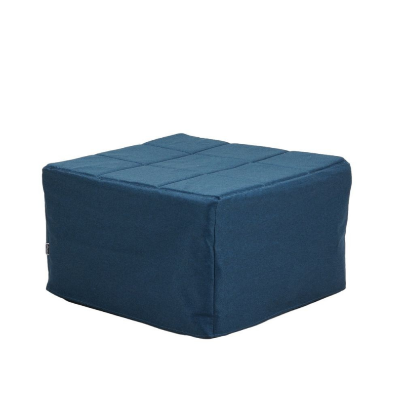 Pouf letto singolo pieghevole Vega tessuto colore blu