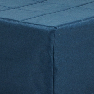 Pouf letto singolo pieghevole Vega tessuto colore blu