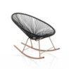 Poltrona A Dondolo Da Interno / Esterno Numana Black 97 X 73 H33 Cm