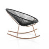 Poltrona A Dondolo Da Interno / Esterno Numana Black 97 X 73 H33 Cm