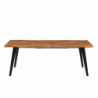 Tavolo allungabile effetto legno gambe in metallo Amal 150x90x75h