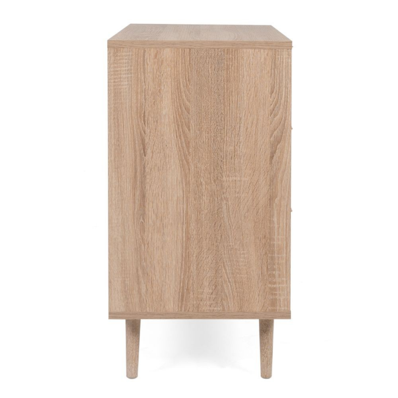 Cassettiera Bali 03A 3 cassetti effetto vimini intrecciato