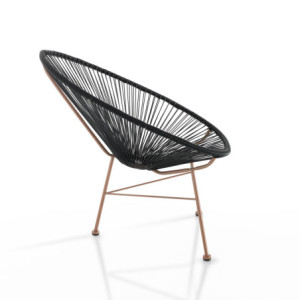 Zoom Poltrona Da Interno / Esterno Numana Black 97X58X75 Cm