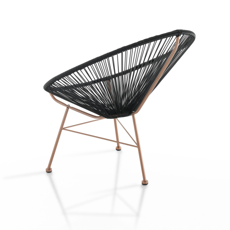 Poltrona Da Interno / Esterno Numana Black 97X58X75 Cm