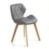 Sedia New Kemi-A Grey 66 X 46 X H51 Cm