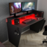 Scrivania game reversibile 5021 con luci led colore antracite