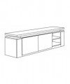 Mobile porta tv Made in Italy Diva Special 1 vano + 2 sportelli