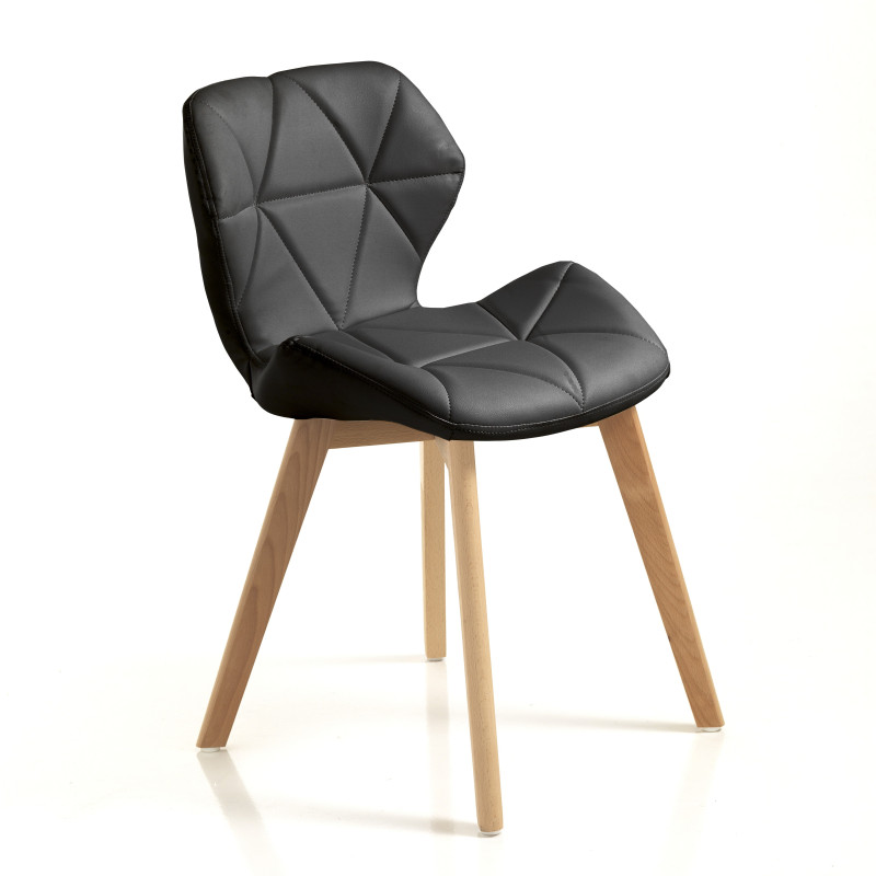 Sedia New Kemi-A Black 66 X 46 X H51 Cm