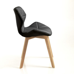 Zoom Sedia New Kemi-A Black 66 X 46 X H51 Cm
