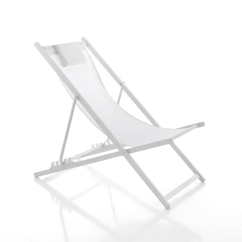 Sedia Sdraio Da Mare Milos 132 X 62 X H.5 Cm