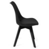 Sedia Kiki Evo Black 60 X 56 X H48 Cm
