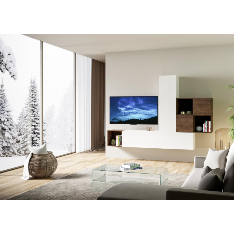 Composizione Parete Soggiorno A48 L.254 H.173,6 P.39,2