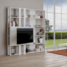 Composizione Libreria Kato 6R 2 fianchi 2 fasce lunghe 2 fasce corte 2 fasce medie pannello TV