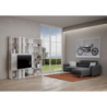 Composizione Libreria Kato 6R 2 fianchi 2 fasce lunghe 2 fasce corte 2 fasce medie pannello TV