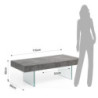 Tavolino Waver Cement 119 X 68 H.19 Cm