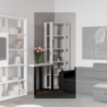 Composizione Libreria Kato Angolo 6 Ripiani 2 fianchi + 2 fasce retro