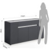 Madia Tonya Marble 108 X 53 H.12 Cm