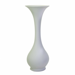 Portavaso resina bianco opaco cm ø45h122