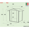 Casetta Bh19 Regis 198x198 cm PSF pefc