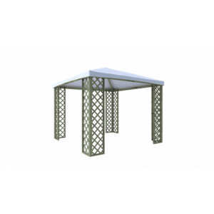 Zoom Gazebo Fox JT40 Pocket impregnato 300x300 cm copertura pvc